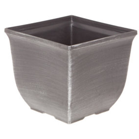 Tulipa 25cm (10in) square silver planter