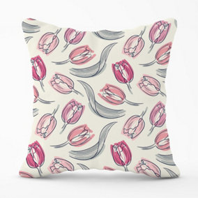 Tulips Outdoor Cushion 45cm x 45cm