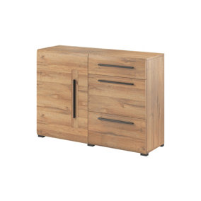 Tulsa Modern Oak Grandson Sideboard Cabinet - W1200mm x H860mm x D390mm