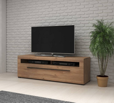 Tulsa Spacious TV Cabinet in Oak Grandson - W1600mm x H520mm x D500mm