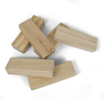 Tumbling Timbers Game, Yard Games Giant, Includes 56 Wooden Timber Blocks
