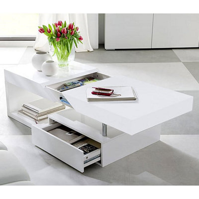 Tuna Coffee Table High Gloss Coffee Table for Living Room Centre Table ...