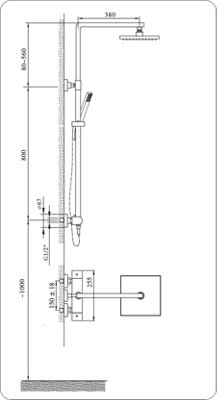 Tundra Chrome Thermostatic Shower Pack
