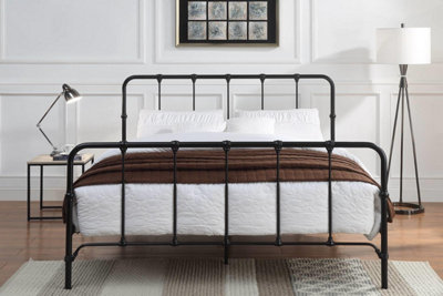 Victorian black outlet bed frame