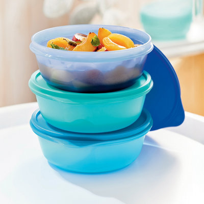 Tupperware Essentials Seal & Go Medium Bowl 3 Piece Set