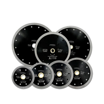 Turbo Cutting Disc 180mm Diamond Mesh Saw Blade For Dry, Wet Cutting ...