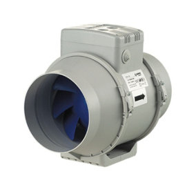 Turbo EC High Performance In-line Mixed Flow Fan with Low Energy EC Motor - 100mm