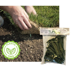TURFquick Biodegradable Garden Stake Fixings 10 Pack