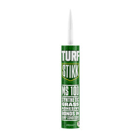 Turfstikk MS100 Solvent Free Fast Curing Artificial Grass Adhesive Green 290ml 10 Boxes (120 Cartridges)