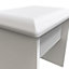 Turin Stool in Grey Gloss & White (Ready Assembled)