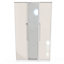 Turin Tall Triple Mirror Wardrobe in Kashmir Gloss & White (Ready Assembled)