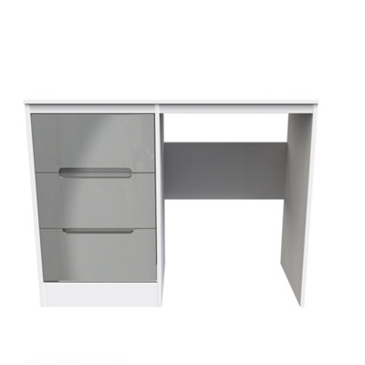 Turin Vanity in Grey Gloss & White (Ready Assembled)