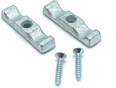 Turn Button Thumb Catch Latch Large 50mm Galvanized Cabinet Cupboard Wardrobe Gate Shed Door Cage Latch with Screw (Pack of 2)