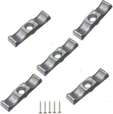 Turn Button Thumb Catch Latch Large 50mm Galvanized Cabinet Cupboard Wardrobe Gate Shed Door Cage Latch with Screw (Pack of 5)