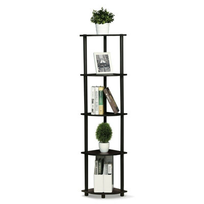 Turn-N-Tube 5-Tier Corner Display Rack - Space-Saving, Tool-Free ...