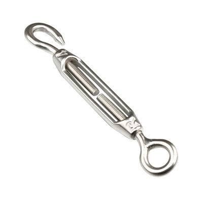 Turnbuckle Wire Tensioner M5 Rope Strainer Stainless Steel Hook and Eye ...