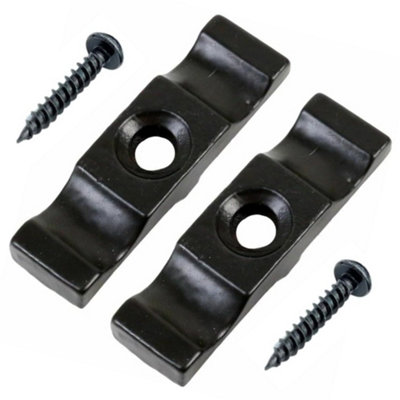 Turnbutton Black 50mm Large Black Turn Button Latch Thumb Catche Shed Door Garden Animal Pen Rabbit Hutch Wooden Gate (Pack of 2)