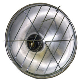 Turnock Heat Lamp With Dimmer Fitting Silver (One Size)