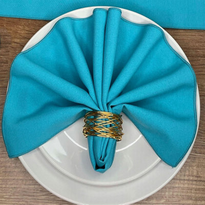 Turquoise Napkins 38cm x 38cm (15 x 15) | DIY at B&Q