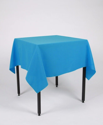 Turquoise Square Tablecloth 121cm x 121cm  (48" x 48")