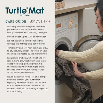 Turtle Mat Plain Multi-grip Mocha 75x100