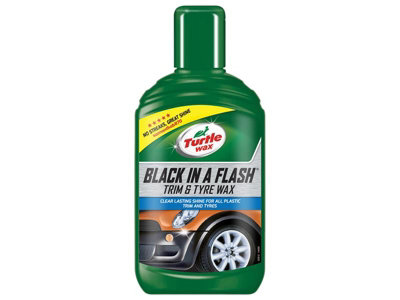 Turtle Wax 52812 Black in a Flash Trim & Tyre Wax 300ml TWX52812