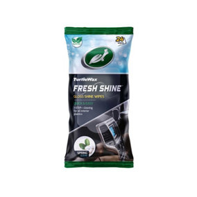 Turtle Wax 54071 Fresh Shine Gloss Wipes, Spring Fresh (Pack of 24) TWX54071