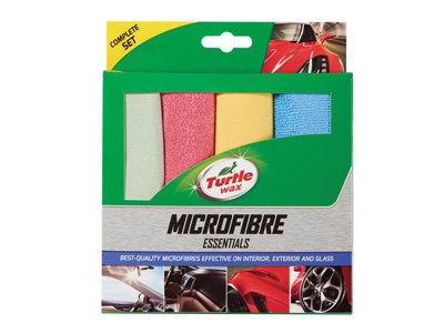 Turtle Wax X9314TD04 Essential Microfibre Cloths (Pack of 4) TWX9314