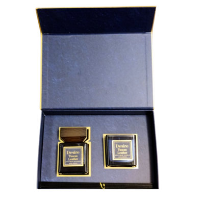 Tuscan Leather Jar Candle & Reed Diffuser Gift Set
