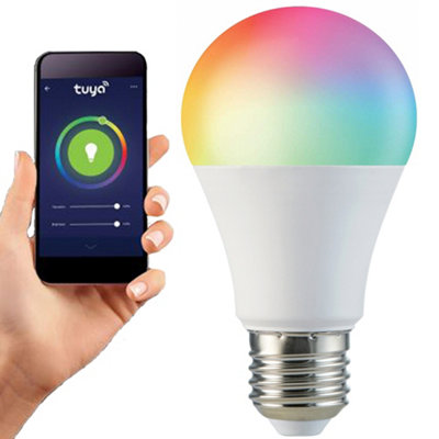 Lámpara Led Smart Life E27 Wifi Rgb Celular App Tuya Dim