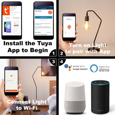 Tuya Smart umidificatore con luce a LED Colorgul WiFi diffusore di aromi  Timer controllo Wireless funziona con Alexa Google Home compatibile