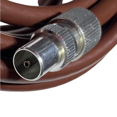 TV Aerial Connector Set - Male and Female Connectors with Coupler for Enhanced Signal Transmission Versatile TV Aerial Connectors - 3