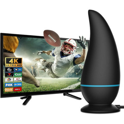 TV Aerial Freeview Indoor TV Aerial with 560+ Miles Range Reception TV ...