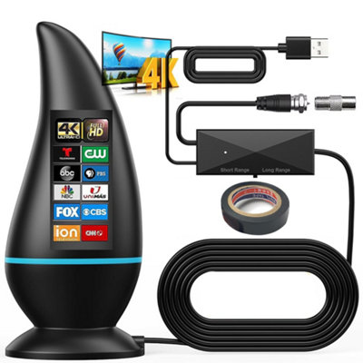 TV Aerial Indoor TV Aerial with 560+ Miles Range Reception TV Antenna
