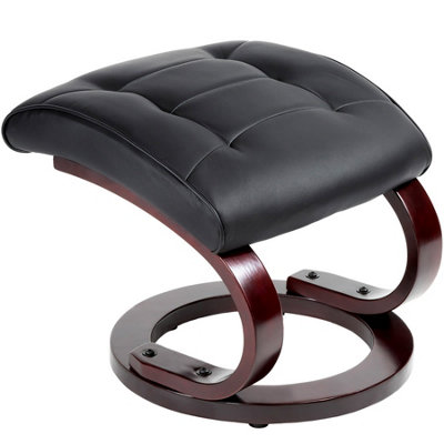 TV armchair with stool model 2 - black