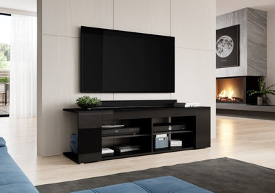 Glass shelf for store tv unit