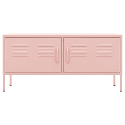 TV Cabinet Pink 105x35x50 cm Steel