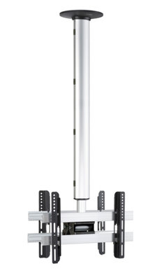 TV ceiling mount CM Silver H. 139 x W. 42 x D. 12 cm