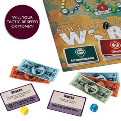 TV Race Against The World Board Game