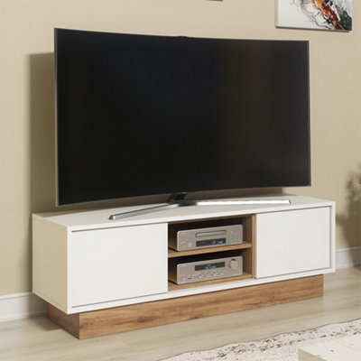 White vintage tv shop stand