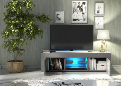 TV Unit 130cm Sideboard Cabinet Cupboard TV Stand Living Room High