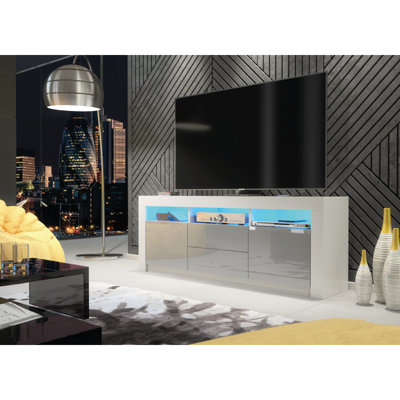White tv unit 160cm sales