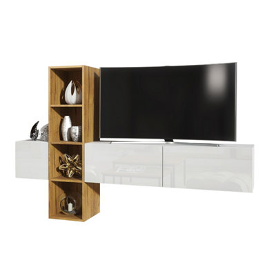 Bedroom wall tv deals stand