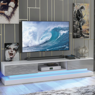 Azzurro 10 Grey TV stand 180 cm