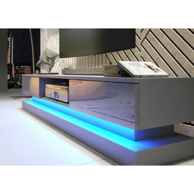tv-unit-bloom-180cm-dark-grey-with-gloss-doors-and-led-lights