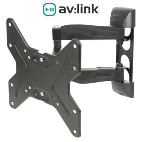 TV Wall Mount Bracket Full Motion Double Arm Monitor for 26-45" Screens