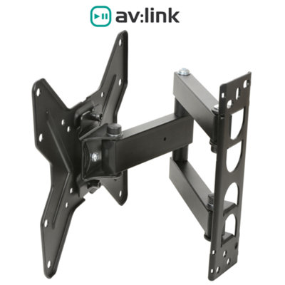 TV Wall Mount Bracket Full Motion Double Arm Monitor for 26-45" Screens - 3