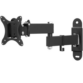 TV wall mount for 10-26 inch (25-66cm) can be tilted and swivelled - black