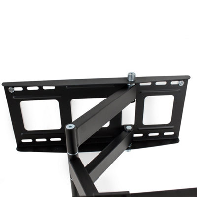 TV wall mount for 32-55 inch (81-140cm) can be tilted and swivelled spirit level - black