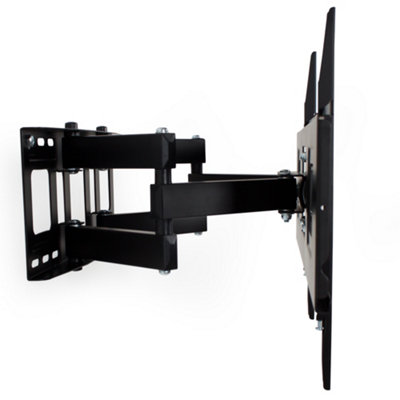 TV wall mount for 32-65 inch (81-165cm) can be tilted and swivelled spirit level - black
